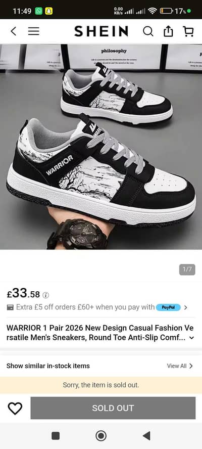 Original Warrior Thrift Shoes 