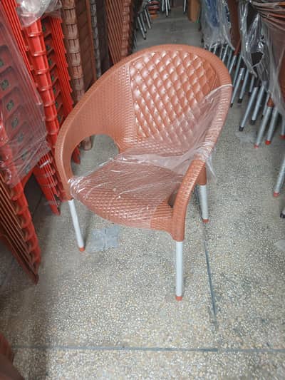 plastic chair and table
