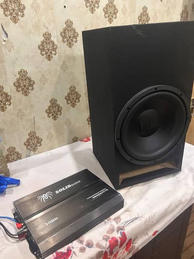 Solid Audio Amplifier+Nakamichi Subwoofer 12 INCH