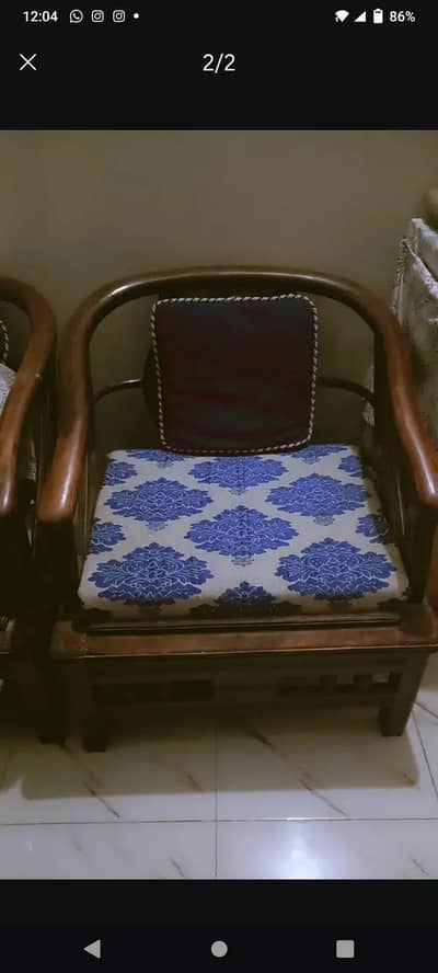 wooden 5 seater sofa set