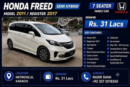 Honda Freed Hybrid Model 2011 Register 2017