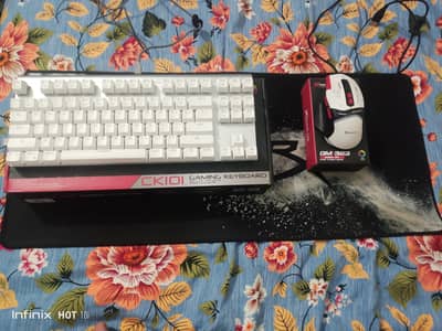mouse + keyboard + mouse pad combination