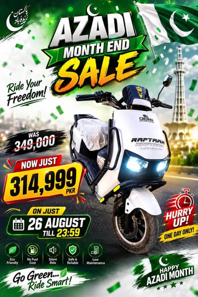 Crown Raftaar Pro White (1 day offer)