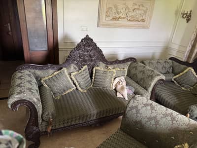 7 seater sofa set - center and side tables seperate sellable