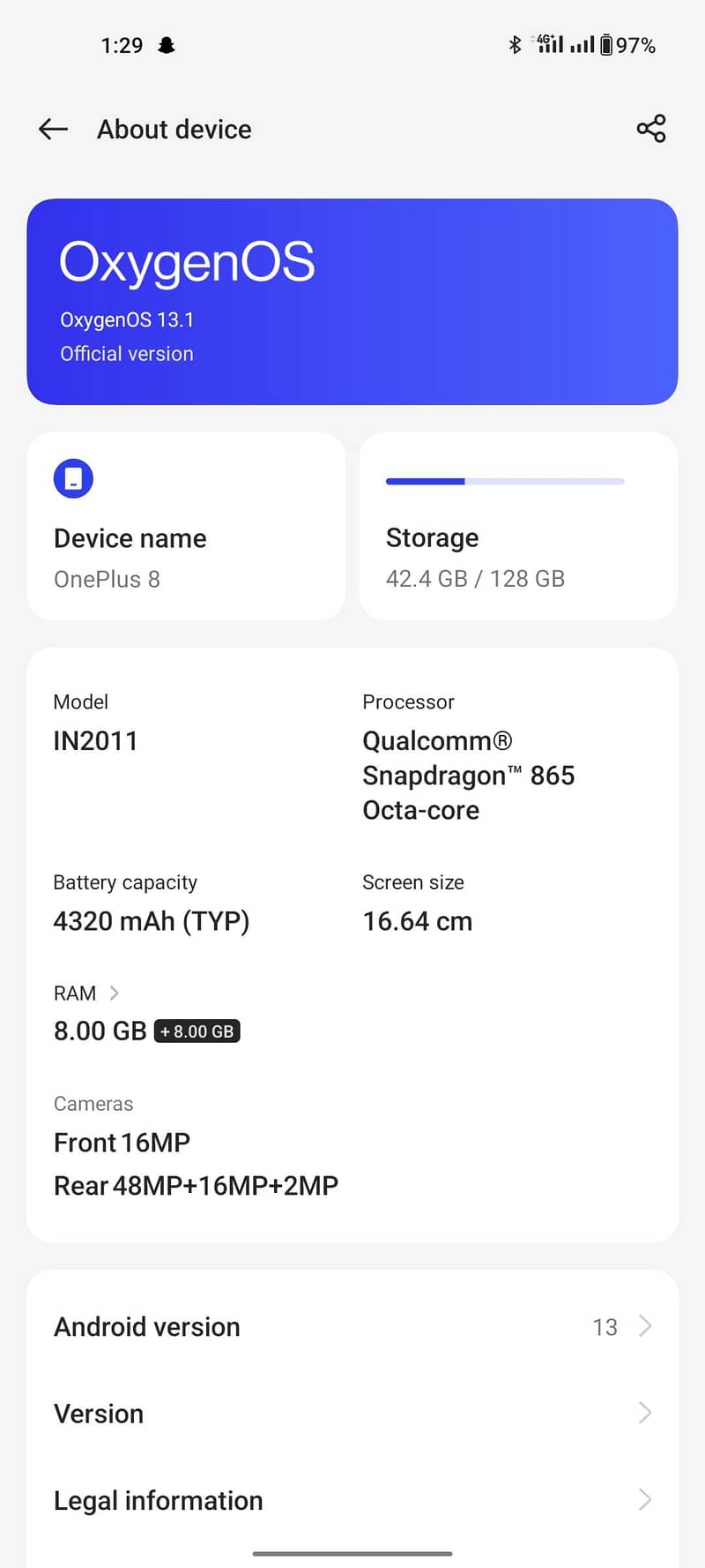 One Plus 8 0
