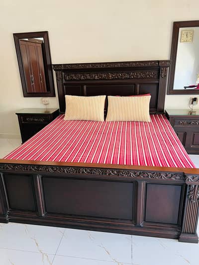 Bed Set Complete (Sheesham Wood)