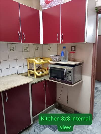 2 bed DD apartment available for sale in Sunny Pride block E2 (5th floor) lift available, corner west open, single flat,at prime location of main Rashid Minhas Road near Johar mor. Covered area about 100 yards.  Matte finish colored,Kitchen cabinets, Huge Cupboards in drawing room and bedroom,Hot and cold water lines in active condition,KWSB water supply,Load shedding free area,Pictures and video available.  Final 55 lakh Builder transfer*Code(16950)*