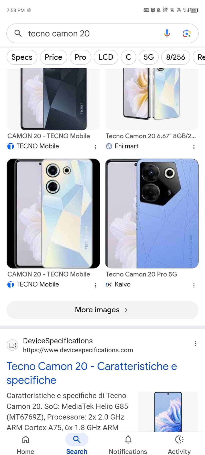 Tecno CAMON 20 4