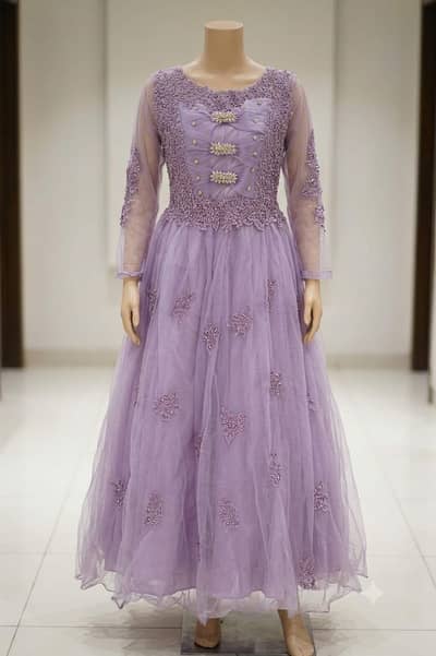 Elegant lilac gown