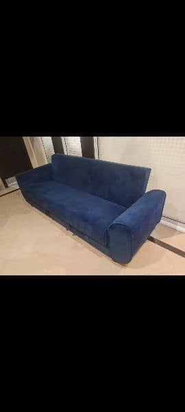 sofa bed blue like new