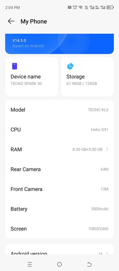 tecno spark 30