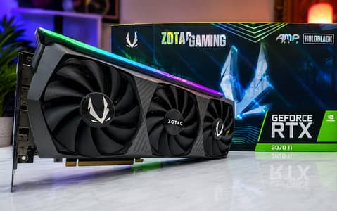 RTX 3070 Ti 8GB GDDR6X | ZOTAC AMP HoloBlack | Gaming Beast