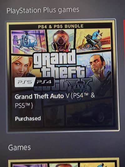 Gta 5 and rdr2 for ps4 ps5