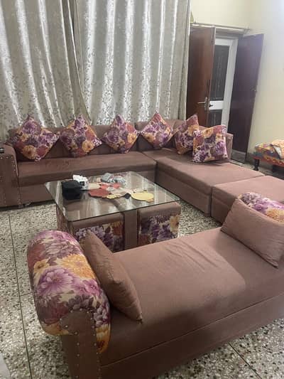 L shaped sofa