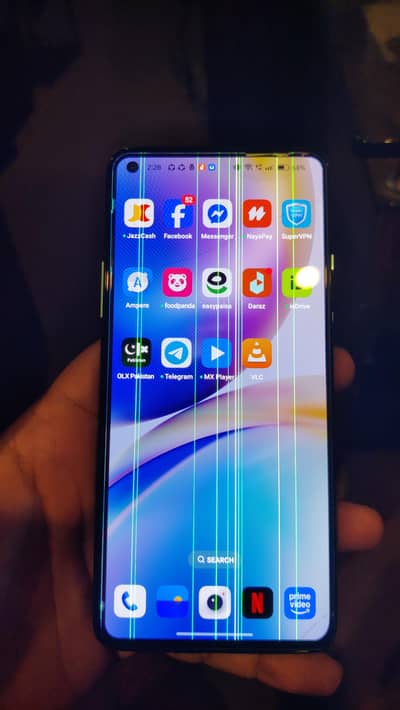 OnePlus 8t 12 GB 256GB  panal line Baki ok h
