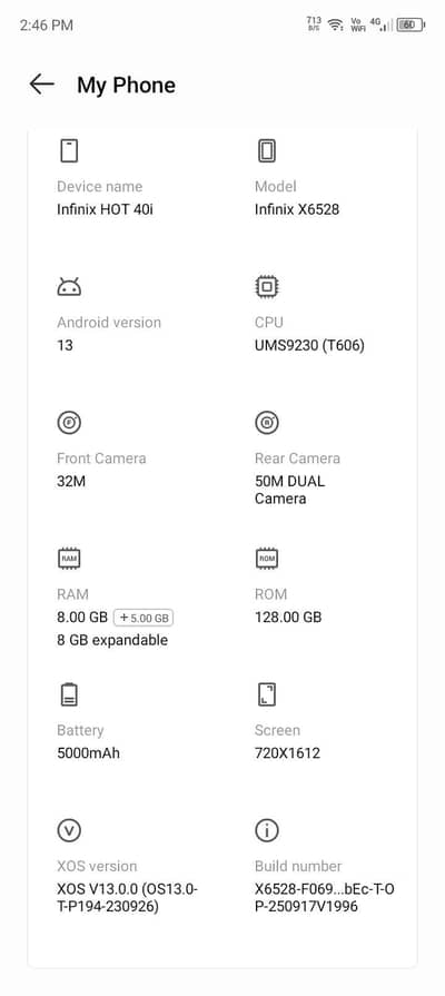 Infinix Hot 40i