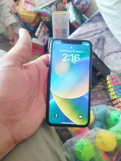 iPhone X 64GB PTA Approved | Black | 100% Battery | Face ID Issue