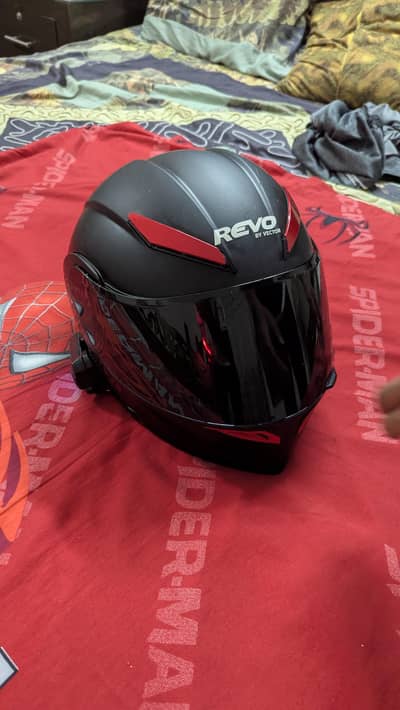 vector helmet with Bluetooth and phone mount and back light