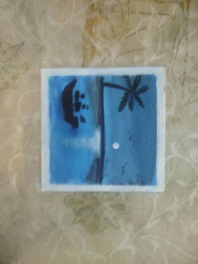 Canvas scenery painting