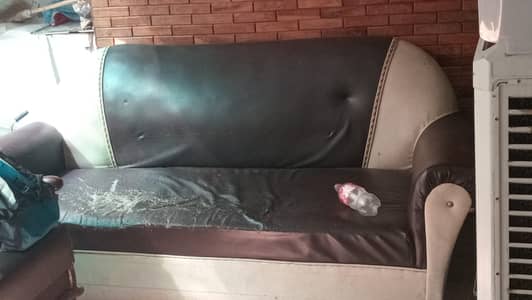 5 seater leather sofa set