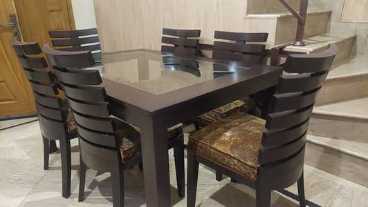 6 seater dining table with chairs
