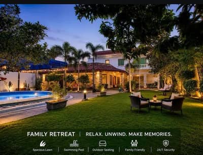 farm house swimming pool for rent