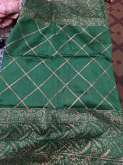 Deep emerald/ forest green shawl