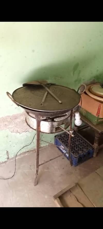 All burger and shawarma setup