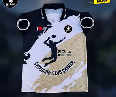 Sports shirt volleyball, cricket, football ki 1 shirt bi ban jaya gi
