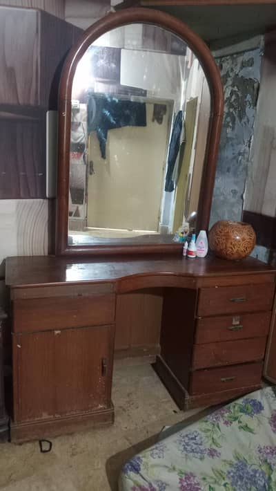 Beautiful Pure Wood Dressing Table – Used, Good Condition