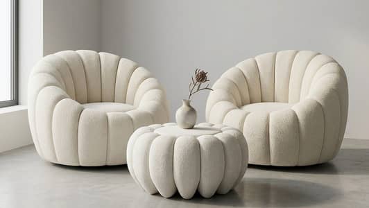 Pumpkin chairs with table