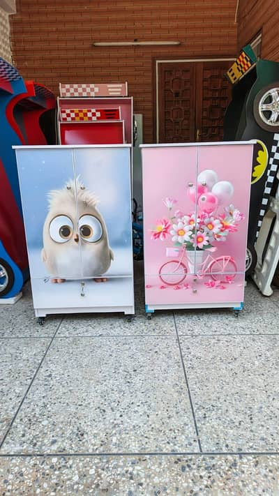 kids cupboards wardrobe almari, baby cots,