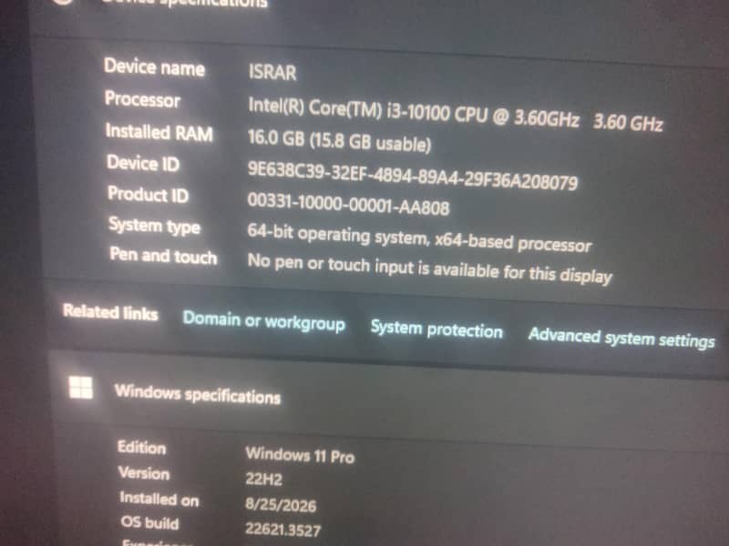 i3 10100 +Cpu 5