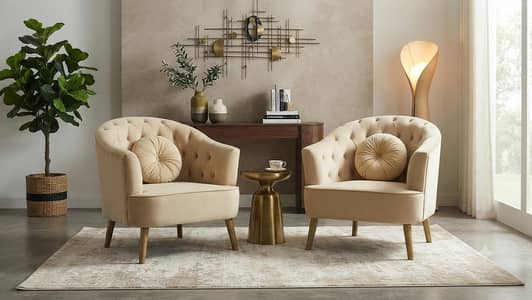 Luxurious Designer Accent Sofa Armchair | Greek Key Velvet Sofa Chair