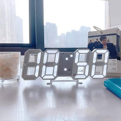 3D LED DIGITAL WALL CLOCK USB KOREAN STYLE