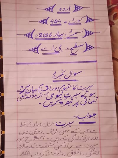 AIOU spring assignments