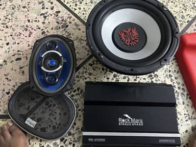 Rock Mars Amplifier with woofer and speaker