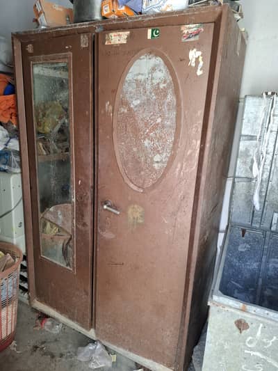 Old Heavy Metal Cupboard / Steel Almari