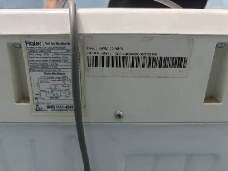 Dawlance semi automatic washing machine 2