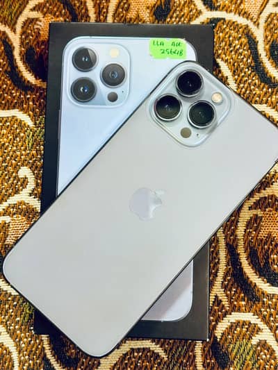 13 pro max 256 gb with box lla official pta approved