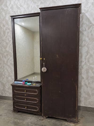2 door brown wardrobe for sell