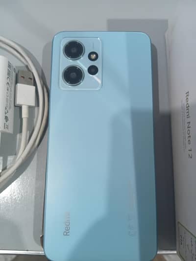 Redmi Note 12 (Ice Blue) – 10/10 Condition with Box & Charger