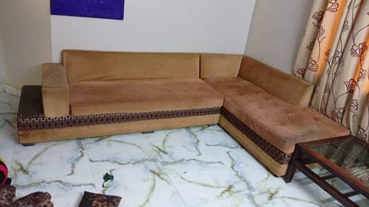 sofa with center table
