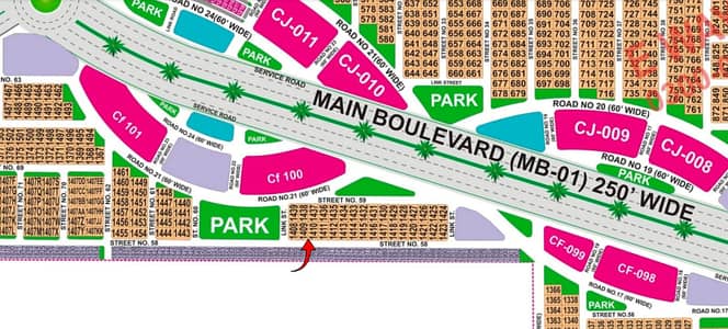 1 Kanal Plot next to Main Boulevard