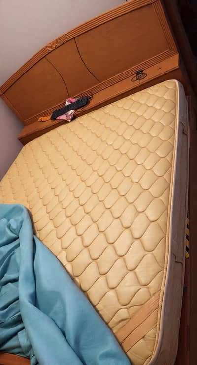 wooden bed