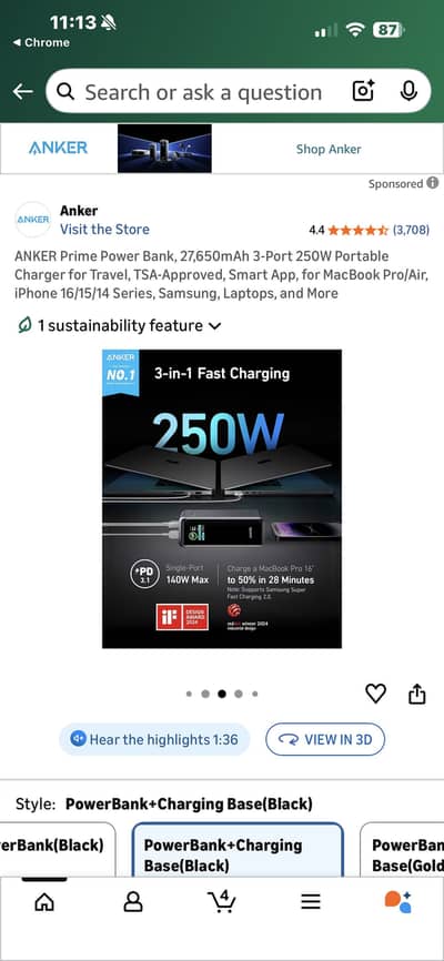 Anker prime 250w charging power station