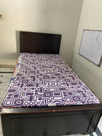 Two Single Beds for Sale with Mattresses - 17500/each bed 0302-8429308