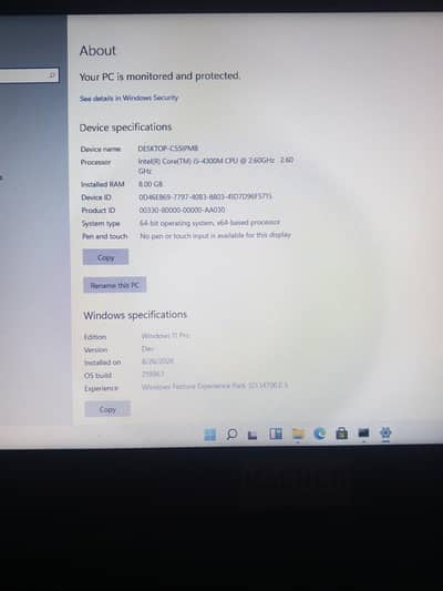 laptop of Epson (i5 4th generation 8gb, 256ssd)