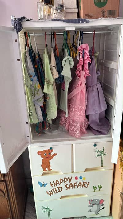 Plastic kids wardrobe for sale
