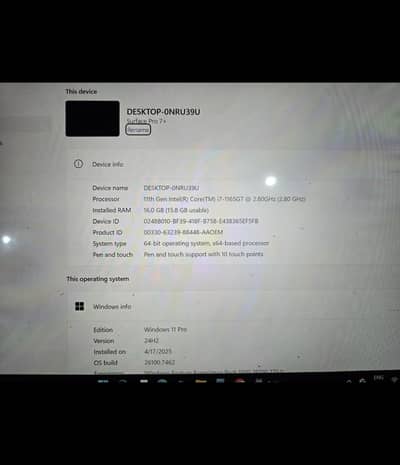 Microsoft Surface pro 7+